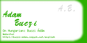 adam buczi business card