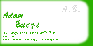 adam buczi business card